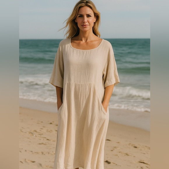 Free People Dresses & Skirts - Free People Bohemian Gauze Dress XS Midi Length New